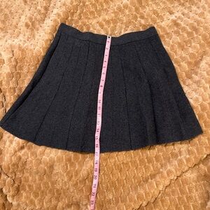 Old Navy Dark Gray Pleated Skater Skirt